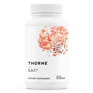 THORNE S.A.T. - Silymarin, Artichoke, and Turmeric Extracts for Liver Support - 60 Capsules - 1 of 4