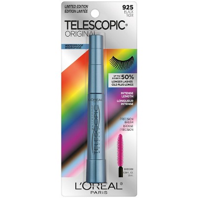 L Oreal Paris Telescopic Waterproof Mascara Limited Edition Pride Pack Black 0 24 Fl Oz Target