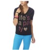 Aeropostale Womens Life's A Party Graphic T-Shirt - 2 of 2
