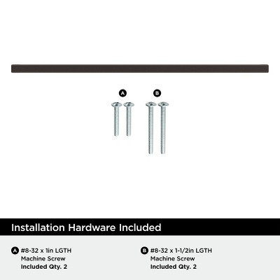 Monument 13-Inch Oil-Rubbed Bronze Rectangular Bar Pull