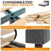 Boucle Bed Frame Upholstered Bed Frame with Adjustable Headboard, Solid Wood Slats Support, No Box Spring Needed, Easy Assembly - 3 of 4