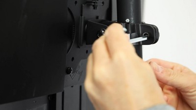 Black Height Adjustable Mobile Computer Cart with Monitor Mount and CPU Holder