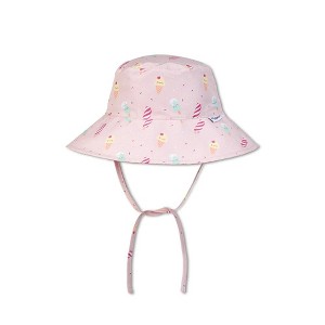 SARO Reversible Baby & Toddler Sun Hat – Wide Brim Summer Hat with UPF 50+ UV Protection, Adjustable Chin Strap - 1 of 4