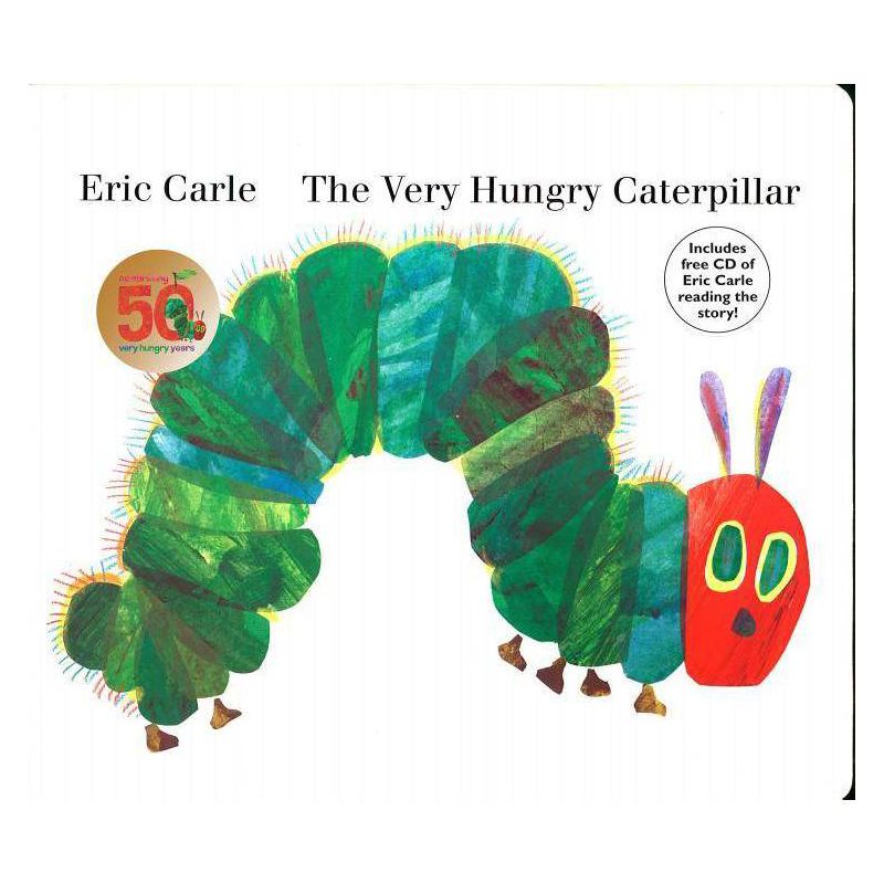 The Very Hungry Caterpillar by Eric Carle (Board Book with CD) by Eric Carle, 1 of 3