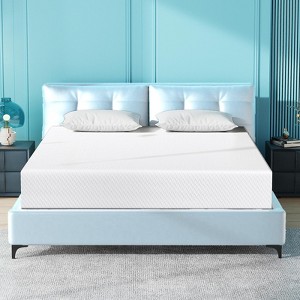 Vipbear 8 Inch Twin Size Extra Firm Memory Foam Mattresses with Tencel Cover, Premier Cooling Green Tea/Gel Bed Mattresses in Box, 75'' x 39'' - 1 of 4