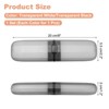 Unique Bargains Travel and Outdoor Plastic Portable Simple Storage Toothbrush Containers 8 x 2.2 x 1.2 Inch 2 Pcs - 2 of 4