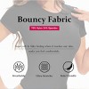 Sol Living Women's Bodysuit Seamless Casual Going Out Top Shirt Breathable Tops Tummy Control Shapewear Stretchy Basic Body Suits T Shirt Crew Neck - 2 of 4