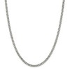 Black Bow Jewelry 4.5mm Rhodium Plated Sterling Silver Solid Curb Chain Bracelet - image 2 of 4