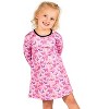 The Pink Picket Fence Suzie Dino Dress for Girls – Long Sleeve Play Dress – Hand-Painted Dinosaur Print - 3 of 4