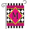 Briarwood Lane Everyday Garden Flag 12x18 For Outdoor Neon Checkerboard Monogram - M Garden Flag Flags For Outside - 2 of 4
