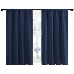 NICETOWN Blackout Curtains Rod Pocket Thermal Insulated Privacy Drapes (2 Panels) - 1 of 4