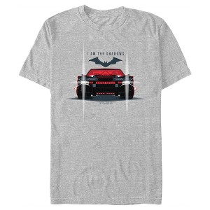 Men's The Batman Batmobile Headlights I Am The Shadows T-Shirt - 1 of 4