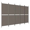vidaXL 5-Panel Room Divider Anthracite 98.4"x70.9" Fabric - 2 of 4