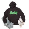 Simply Sage Market Women's Graphic Hoodie Green Lucky Cursive - 2 of 4