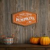 Framed Metal Farm Fresh Pumpkins Sign 19.5"L - 3 of 4