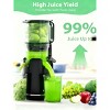 Aeitto Max5 Masticating Juicer, Cold Press Juicer Machines with 5.3" Large Feed Chute,1.7L Large Capacity, 250W Whole Slow Juicer - 4 of 4