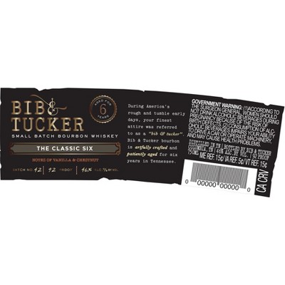 Bib & Tucker Small Batch Bourbon Whiskey - 750ml Bottle
