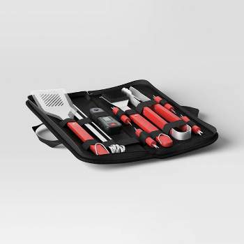 17pc BBQTool Set with Zipper Case in Black - Room Essentials™