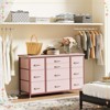 Jojoka Dresser TV Stand, Wide Entertainment Center with 10 Drawers for 55” TV,  Waterproof Wood Top - 2 of 4