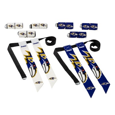 NFL Franklin Sports Baltimore Ravens Youth Flag Football Set