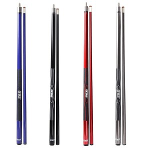GSE Set of 4 Fiberglass Graphite Composite Billiard Pool Cue Sticks, 58" 2-Piece Pool Cues for Bar/House Use - 1 of 4