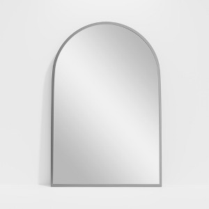 PexFix Arched Mirror for Entryway Bathroom Wall Decor Metal Frame Wall Mounted Mirror 2-Pieces - 1 of 4