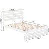 AFI Furnishings Oxford Full Bed with Footboard and USB Turbo Charger in White - 2 of 4