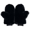 Adult Faux Fur Mittens Black - Bullseye's Playground™ - 2 of 3