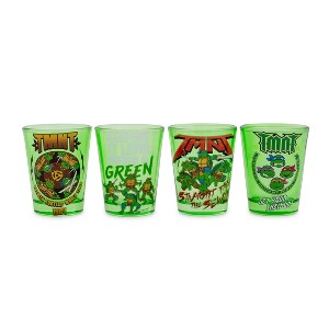 Silver Buffalo Teenage Mutant Ninja Turtles 1.5-Ounce Mini Shot Glasses | Set of 4 - 1 of 4