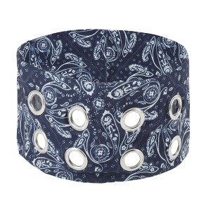 Unique Bargains Women's Punk Style Paisley Headband 1 Pc - 1 of 4