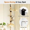 Mewoofun Pet Toy 4 Levels Over Door Cat Climbing Shelves and Cat Tree, Stable with Cat Stairs and Hammock for Kittens, Brown, 26.8"*13.8"*65" - 4 of 4