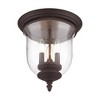 Livex Lighting Legacy 3 - Light Flush Mount in  Bronze - 2 of 4
