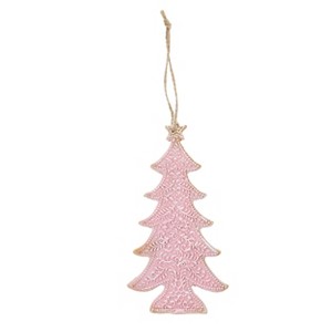Gloria Duchin Clay Cookie Pink Christmas Tree Ornament - 1 of 1