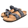 Aerothotic Irenic Womens Strappy Slide Sandals, Navy - 8 - 3 of 4
