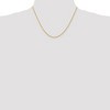 Black Bow Jewelry 1.5mm, 14k Yellow Gold, Solid Parisian Wheat Chain Necklace - 2 of 4