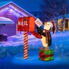 Tangkula Lighted Christmas Decoration Mailbox & Penguin w/160 LED Lights & Ground Stakes - 3 of 4
