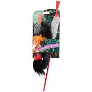 SmartyKat 2.5" Jungle Kat Slitherin' Snake Cat Wand Toy - 1 of 4