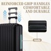 Gulches 20"/24"/28" 3 pcs/set in ABS Spinner Wheel Luggage, Carry on Suitcase, with Cup Holder & USB Port & Phone Holder (Black) - 3 of 4