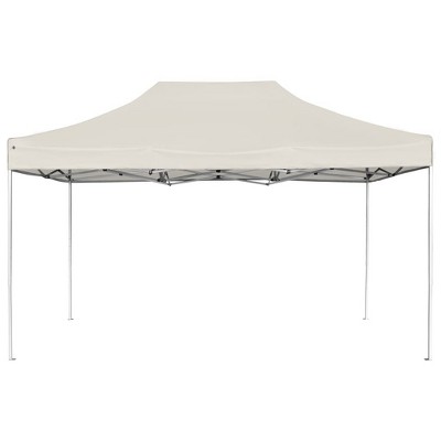 vidaXL Party Tent Cream Aluminum alloy 14.8 x 9.8 ft Foldable