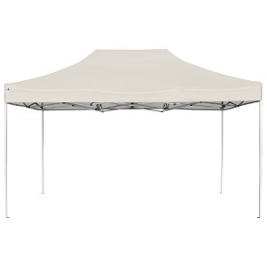 vidaXL Party Tent Cream Aluminum alloy 14.8 x 9.8 ft Foldable - 1 of 4
