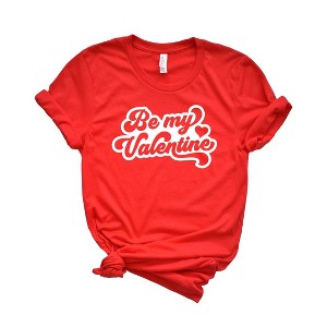 Simply Sage Market Women's Be Mine Valentine Retro Short Sleeve Graphic Tee - 1 of 3