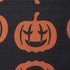 Kate Aurora Halloween Accents Black & Orange Spooky Jack O' Lanterns Fabric Shower Curtain - Standard Size - 3 of 3
