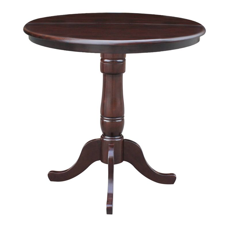 36" Round Counter Height Dining Table with 12" Leaf - International Concepts, 3 of 6