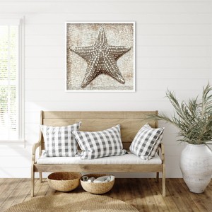 Amanti Art Aqua Marine Starfish IV by Sia Aryai Framed Wall Art Print - 1 of 4