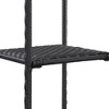 vidaXL Storage Shelf Black 11.8 in.x11.8 in.x35.4 in. Poly Rattan - 3 of 4