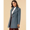 INSPIRE CHIC Women's Classic Stand Collar Long Sleeve Winter Belted Long Coat - 2 of 4