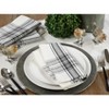 Saro Lifestyle Cotton Plaid Design Table Napkins - image 3 of 4