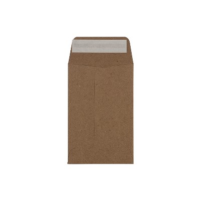 LUX #4 Coin Envelopes (3 x 4 1/2) - Grocery Bag 50/Pack 70lb. Grocery Bag (4CO-GB-50)