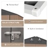 Outdoor Storage Shed with Updated Frame Structure & Lockable Door, Waterproof Practical Garden Patio Lawn Poolside Metal Tool Shed - 4 of 4