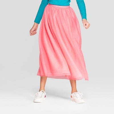 girls tulle maxi skirt